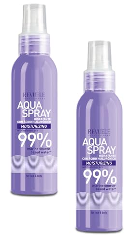 REVUELE AQUA SPRAY Feuchtigkeitsspendend für Gesicht und Körper 2er. Pack. 2x200ml von Revuele