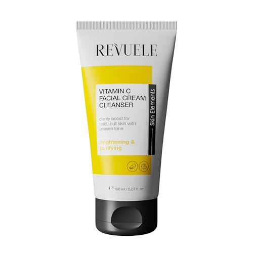 Revuele Vitamin C Facial Cream Cleanser – Sanfte Gesichtsreinigung mit Vitamin C, entfernt Make-up & Unreinheiten, revitalisiert die Haut und schenkt einen frischen Glow, vegane Gesichtspflege, 150 ml Revuele Vitamin C Facial Cream Cleanser – Sanfte Gesichtsreinigung mit Vitamin C, entfernt Make-up & Unreinheiten, revitalisiert die Haut und schenkt einen frischen Glow, vegane Gesichtspflege, 150 ml von Revuele