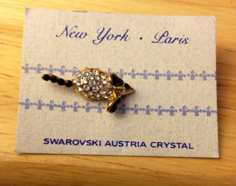 Swarovski Crystal Maus Pin Swarovski Crystal Maus Pin von RewindYourMind
