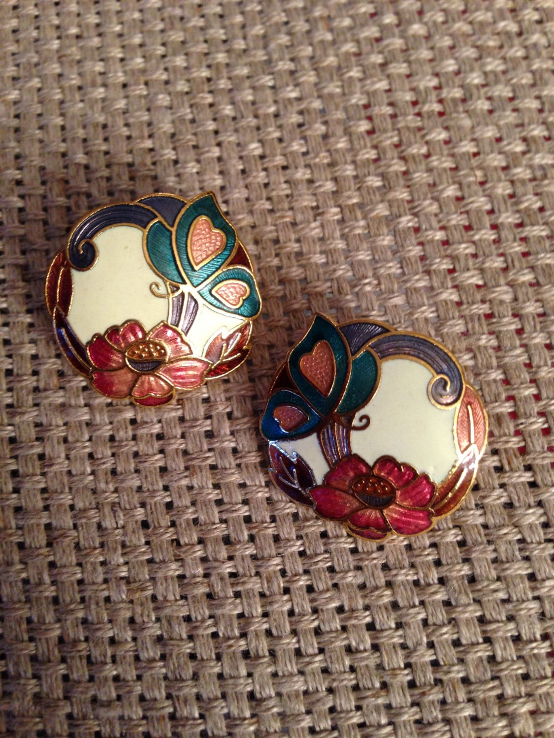 Vintage Blumen Ohrringe Vintage Blumen Ohrringe von RewindYourMind