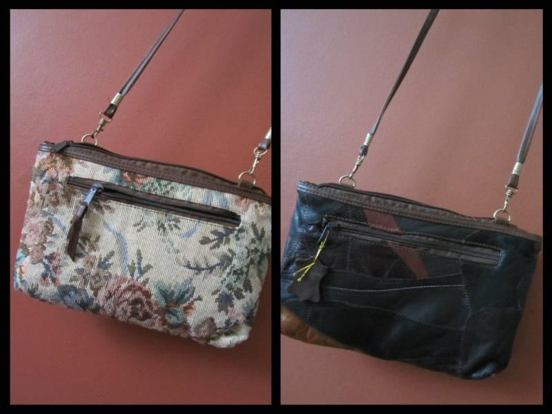 Vintage Gobelin Und Leder Geldbörse von RewindYourMind