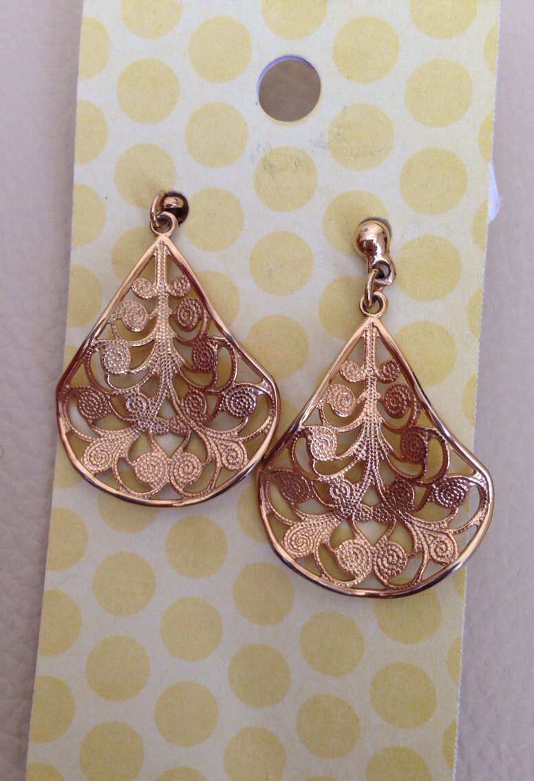 Vintage Goldene Ohrringe Vintage Goldene Ohrringe von RewindYourMind