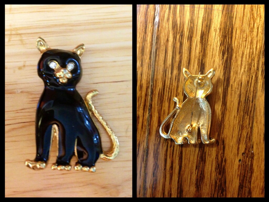 Vintage Katzen Brosche Vintage Katzen Brosche von RewindYourMind
