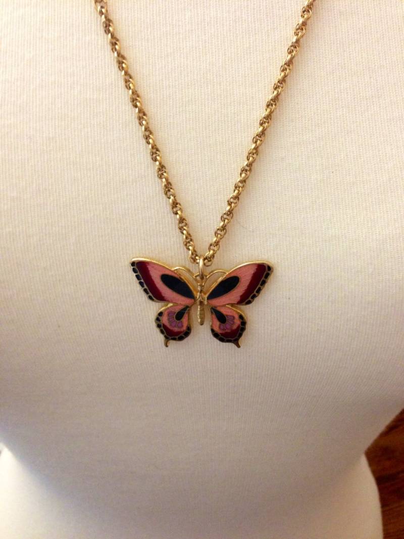 Vintage Schmetterling Halskette Vintage Schmetterling Halskette von RewindYourMind