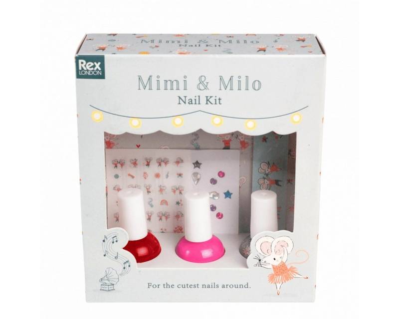 Rex London Maniküre-Pediküre-Set Maniküre Set Fairies für Kinder Nagellack Nagelsticker Glitzer von Rex London