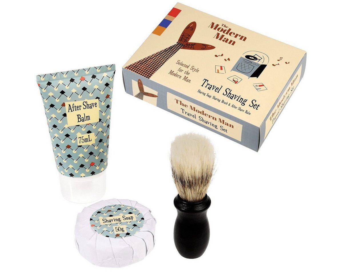 Rex London Rasier-Set Modern Man Rasur-Set Für Unterwegs Rasierpinsel,-seife, Aftershave von Rex London