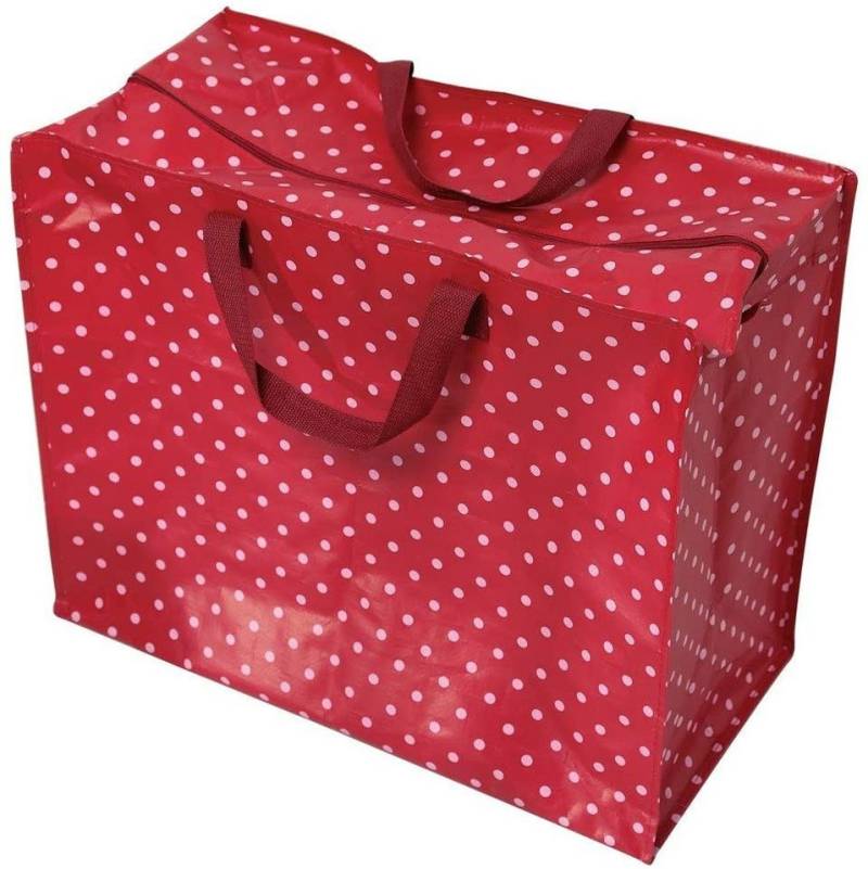 Rex London Tragetasche XXL Einkaufstasche Rot Retrospot Shopper faltbar Tragetasche groß von Rex London