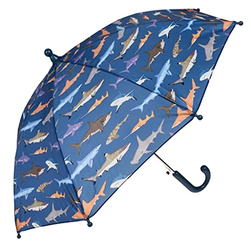 Sharks Kinder Regenschirm, dunkelblau, S von Rex London