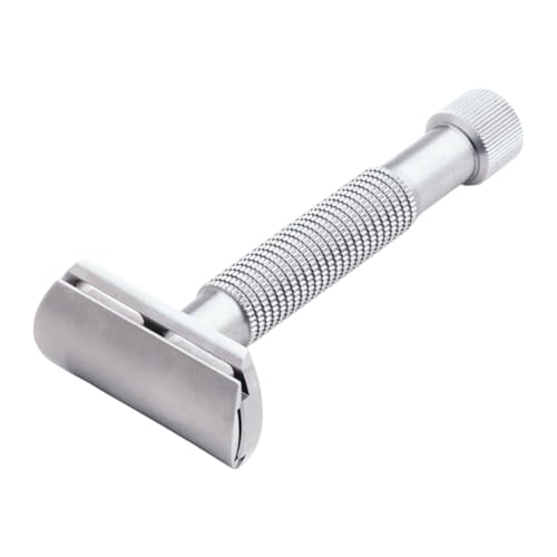 Rex Supply Co. Envoy XL Rasierhobel aus Edelstahl mit Doppelklinge–3-teiliger Rasierer mit langem Griff | Hochwertiger Nassrasierer mit fester Klinge für Männer | Sanfte, bequeme und gründliche Rasur von Rex Supply Company