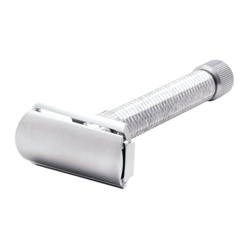 Rex Supply Co. Konsul XL Rasierhobel mit verstellbarer Schräge – Doppelklingen-Rasierapparat aus Edelstahl mit langem Griff und Diamantgriff | Anpassbare Rasierpräzision | Unverzichtbar für die Nassra von Rex Supply Company