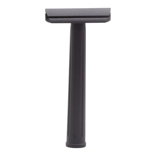 Rex Supply Co. Page 3-teiliger zweischneidiger Rasierhobel, tiefschwarzes Aluminium-Finish, leichter CNC-gefräster Rasierer für Herren, reisefreundliches Rasierwerkzeug, kompatibel mit allen von Rex Supply Company