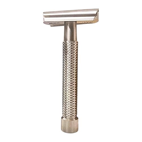 Rex Supply Co. Sentry Slant XL Doppelkantenrasierer - Marine-Grade Edelstahl, schräger Kopf für groben Bart & empfindliche Haut | Diamantgriff | 3-teiliger DE Rasierhobel | Made in USA von Rex Supply Company