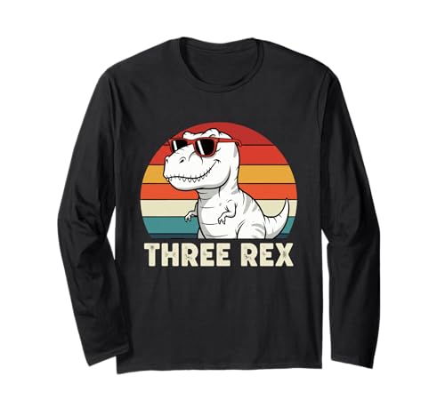3 Rex Dinosaur 3rd Birthday Boy Girl Three Rex Birthday Langarmshirt 3 Rex Dinosaur 3rd Birthday Boy Girl Three Rex Birthday Langarmshirt von Rex Three Rex 3rd Birthday Dino Party Fun