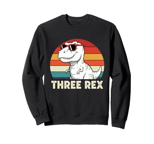 3 Rex Dinosaur 3rd Birthday Boy Girl Three Rex Birthday Sweatshirt 3 Rex Dinosaur 3rd Birthday Boy Girl Three Rex Birthday Sweatshirt von Rex Three Rex 3rd Birthday Dino Party Fun