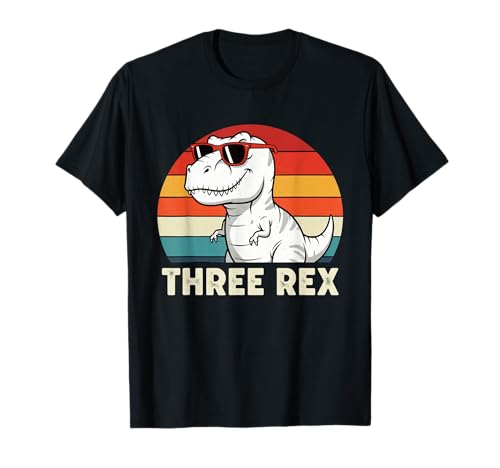 3 Rex Dinosaur 3rd Birthday Boy Girl Three Rex Birthday T-Shirt 3 Rex Dinosaur 3rd Birthday Boy Girl Three Rex Birthday T-Shirt von Rex Three Rex 3rd Birthday Dino Party Fun