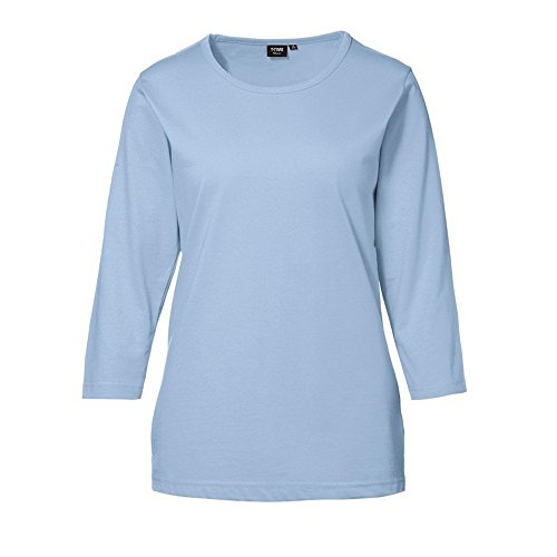 ID Identity Damenshirt mit 3/4 Arm 0313 (XL, hellblau) von ID Identity