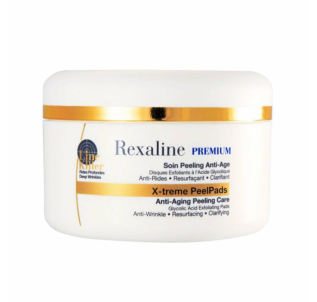 Rexaline Tagescreme Premium X-Treme PeelPads Line Killer Anti-Aging Peeling Care 30 Pads von Rexaline