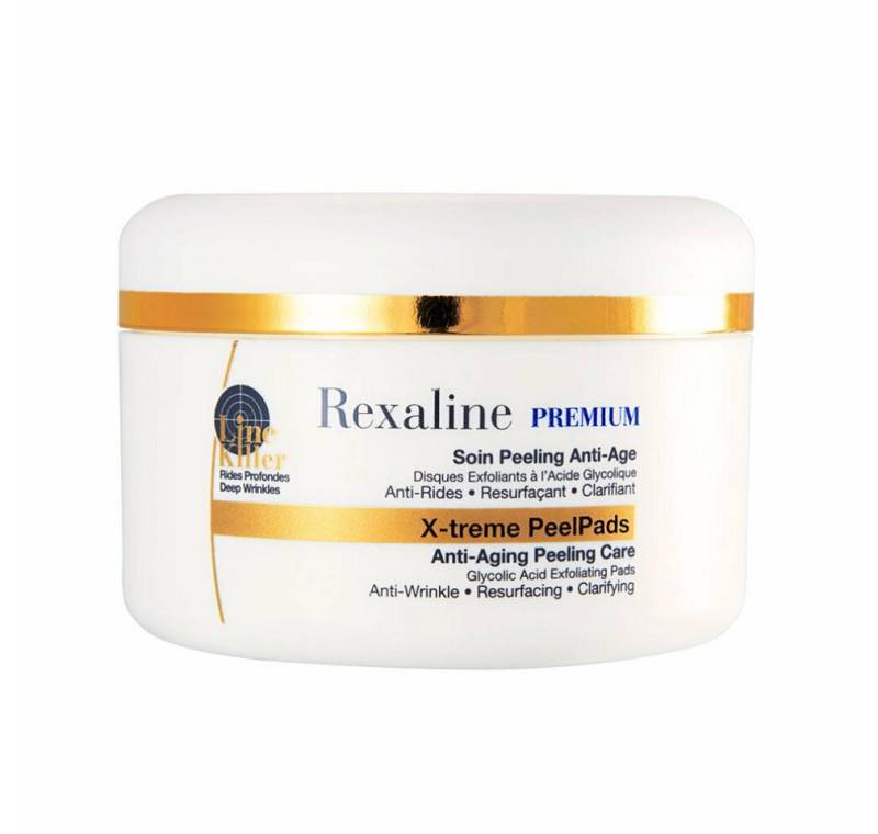 Rexaline Tagescreme Premium X-Treme PeelPads Line Killer Anti-Aging Peeling Care 30 Pads von Rexaline