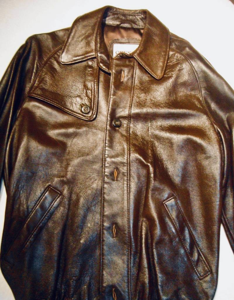 Vintage Cresco Lederjacke in Braun von RexandRexy