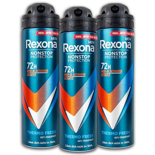 3 er Pack Rexona Nonstop Protection 72h Thermo Fresh Deodorant Deospray 3 x 150 ml 3 er Pack Rexona Nonstop Protection 72h Thermo Fresh Deodorant Deospray 3 x 150 ml von Rexona