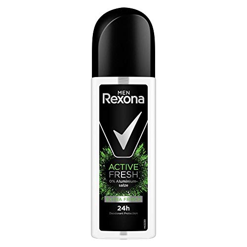 Rexona Men Deo Spray Active Fresh Männerdeo schützt 24 Stunden gegen Körpergeruch ohne Aluminiumsalze 75 ml 1 Stück von Rexona Men