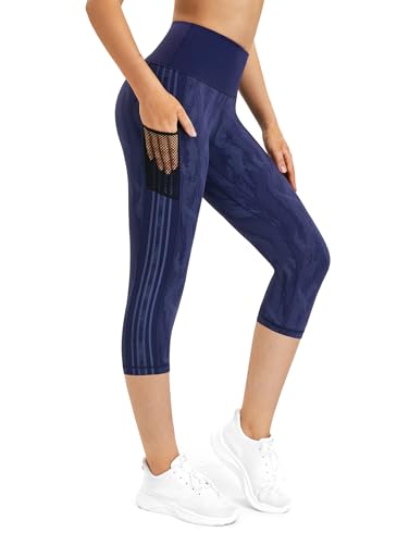 Rexspek Leggings Damen mit Tasche,Blickdicht Sporthose Damen Jogginghose Damen High Waist Leggins Fitnesshose L von Rexspek