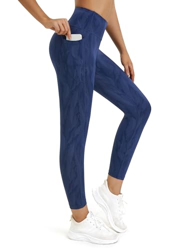 Rexspek Sport Leggings Damen mit Tasche,Blickdicht Leggings Damen Sporthose Jogginghose Damen High Waist Leggins Fitnesshose XL von Rexspek