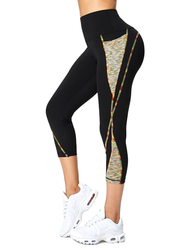 Rexspek Sporthose Damen 3/4 mit Tasche, Jogginghose Damen Leggins Fitnesshose XXL von Rexspek