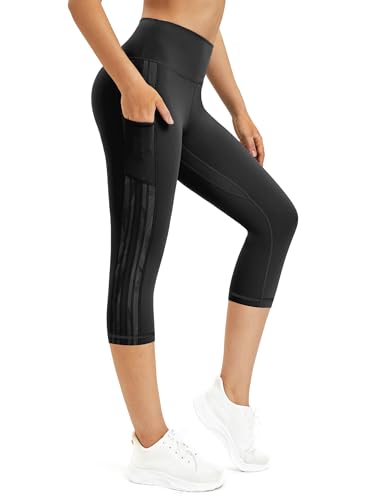 RexSpek Sporthose Damen 3/4 Capri mit Tasche,证Dichte Leggings Damen Jogginghose - Fitness intensified von Rexspek