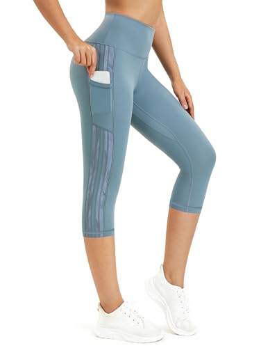 Rexspek Sporthose Damen 3/4 mit Tasche,Blickdicht Sport Leggings Damen, Jogginghose Damen Capri Leggings Damen Fitnesshose S von Rexspek