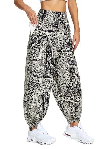 Rexspek Yogahose Damen Lang Damen Leicht Yogahose Pumphose Hippie Hose Kleidung M von Rexspek