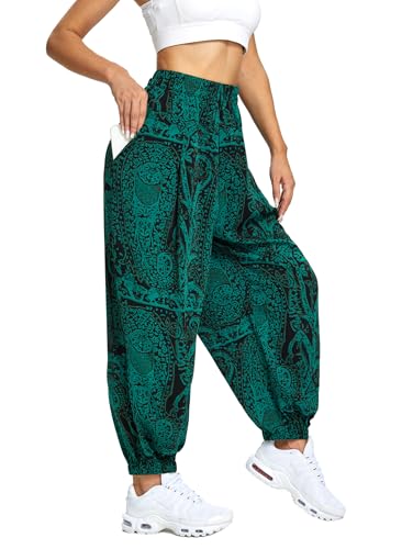 Rexspek Yogahose Damen Lang Damen Leicht Yogahose Pumphose Hippie Hose Kleidung XL von Rexspek
