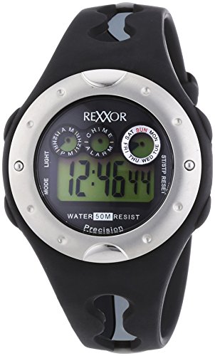 Rexxor Herren-Armbanduhr XL Digital Quarz Kautschuk 239-6068-44 von Rexxor