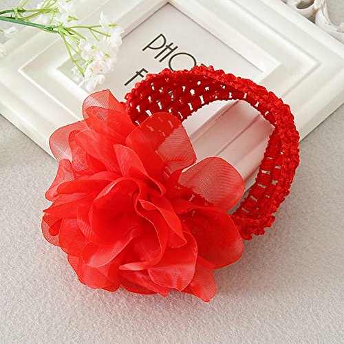 Rfeeuubft Nette Baby Maedchen Haarspange Haarnadel Kleinkind Kinder Kinder Haarschmuck fuer Hochzeit Schoene Headwear Haar Haarnadel (rot) von Rfeeuubft