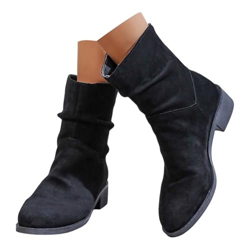 Rglashcier Cowboystiefel Damen Schwarz,Stiefeletten Damen Wildleder Sommer Cowboystiefel Cowboy Halbstiefel Elegant Westernstiefel Ankle Boots Classic Damenstiefel Rglashcier Cowboystiefel Damen Schwarz,Stiefeletten Damen Wildleder Sommer Cowboystiefel Cowboy Halbstiefel Elegant Westernstiefel Ankle Boots Classic Damenstiefel von Rglashcier