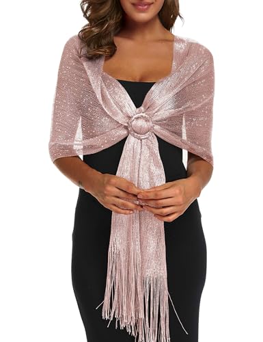 Rheane Schals und Tücher für Abendkleider, Schal für Damen, mit Schnalle, für Abendkleid, Party, Hochzeit, Party, Large von Rheane