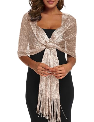 Rheane Schals und Tücher für Abendkleider, Schal für Damen, mit Schnalle, für Abendkleid, Party, Hochzeit, Party, Large von Rheane