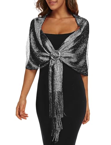 Rheane Schals und Tücher für Abendkleider, Schal für Damen, mit Schnalle, für Abendkleid, Party, Hochzeit, Party, Large von Rheane