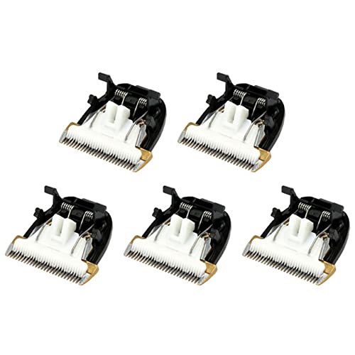 Rheross 5X Professionelle Haustier Schere Elektrische Haar Schneide Maschine Trimmer Hunde Schneide Maschine Keramik Titanium Messer für Rfcd-9100 9600 von Rheross