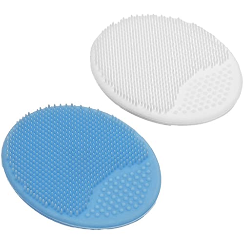 Rheross Peeling und Massage Wiegekappe Weiche Babybürste für Babys, Blau und Weiß, 2er-Pack Rheross Peeling und Massage Wiegekappe Weiche Babybürste für Babys, Blau und Weiß, 2er-Pack von Rheross