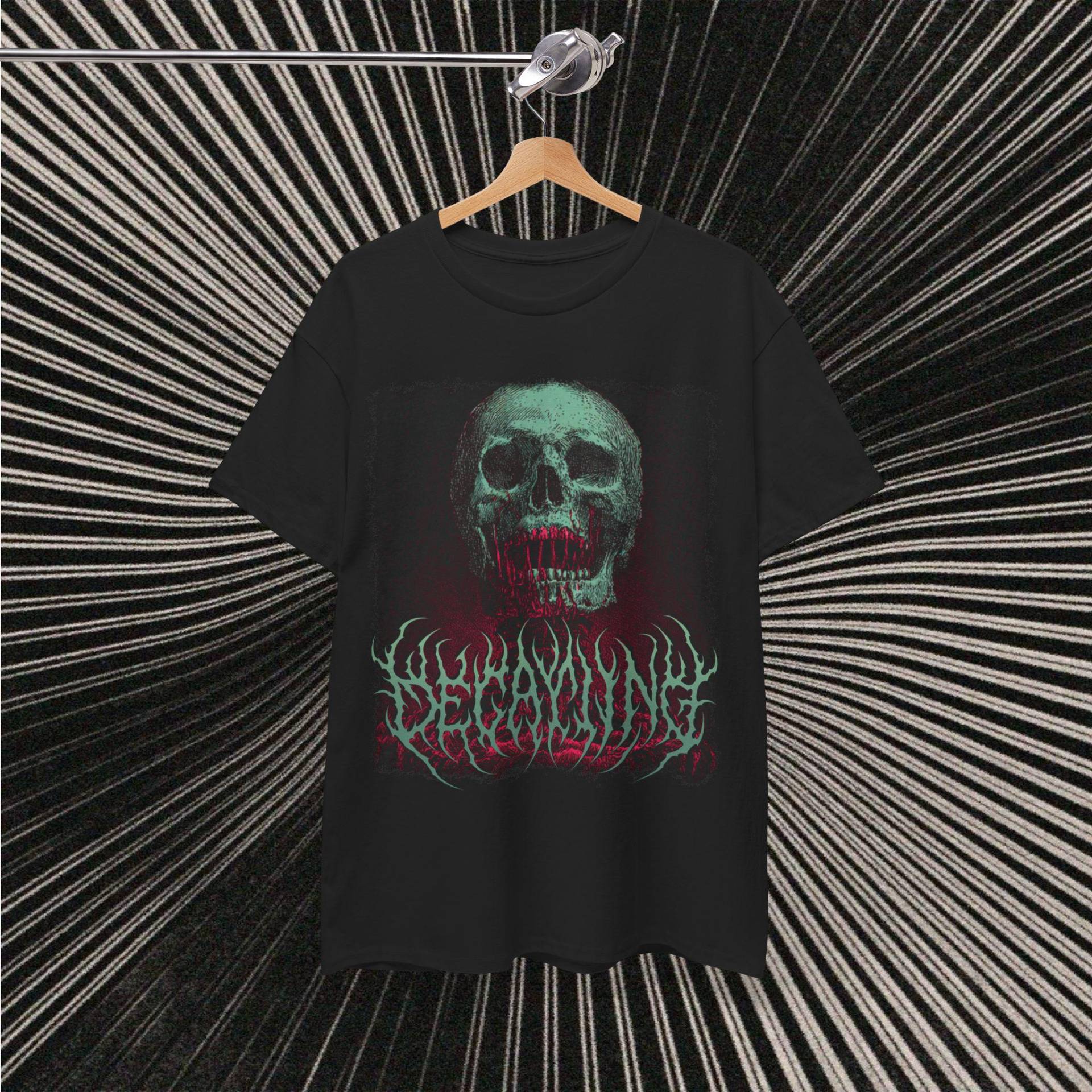 Zerfallender Schädel Metalcore T-Shirt, Metal Shirt, Alternative Goth Emo Band T-Shirt Für Konzerte, Fans, Dark Art, Festival von RhiannonYasminArt
