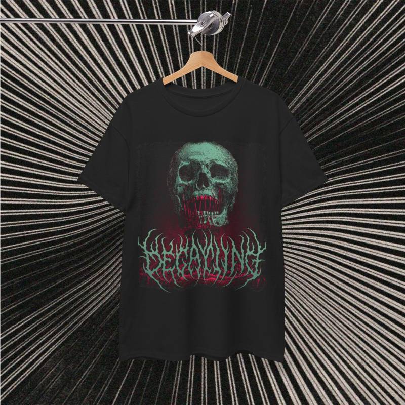 Zerfallender Schädel Metalcore T-Shirt, Metal Shirt, Alternative Goth Emo Band T-Shirt Für Konzerte, Fans, Dark Art, Festival von RhiannonYasminArt