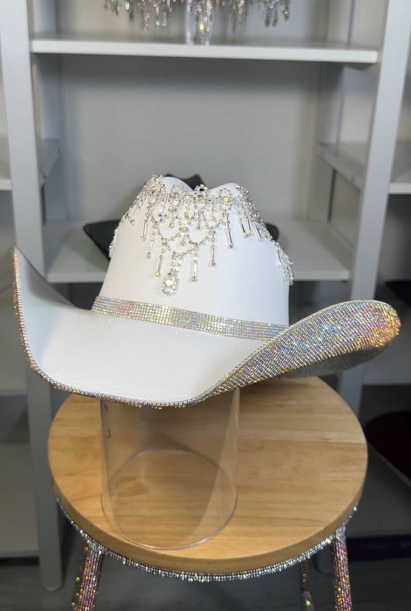 Strass + Krone Franse. Cowgirl-Hut. Strass-Cowgirl-Hut. | Western Hochzeitsgeschenk. Country Konzert Strass + Krone Franse. Cowgirl-Hut. Strass-Cowgirl-Hut. | Western Hochzeitsgeschenk. Country Konzert von RhinestoneRodeo7