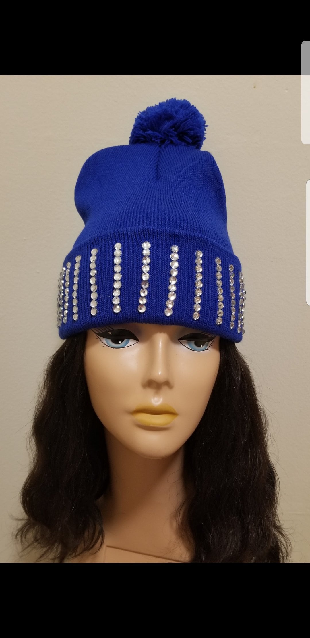 strass Pom Mütze strass Pom Mütze von RhinestonesByEmily