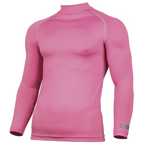 Rhino Herren Thermo-Unterhemd, langärmlig (L/XL) (Pink) von Rhino