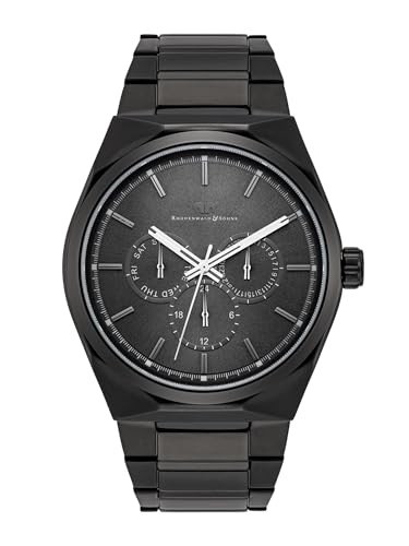Rhodenwald & Söhne Cooledge Herrenuhr Multifunktionsuhr Edelstahl schwarz/dunkelgrau 5 ATM Präzisions-Quarzwerk Edelstahl Gliederarmband schwarz Rhodenwald & Söhne Cooledge Herrenuhr Multifunktionsuhr Edelstahl schwarz/dunkelgrau 5 ATM Präzisions-Quarzwerk Edelstahl Gliederarmband schwarz von Rhodenwald & Söhne