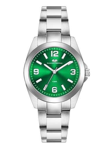 Rhodenwald & Söhne Damen Uhr analog Quarzwerk mit Edelstahl Armband Silber Gliederarmband 10010410 von Rhodenwald & Söhne