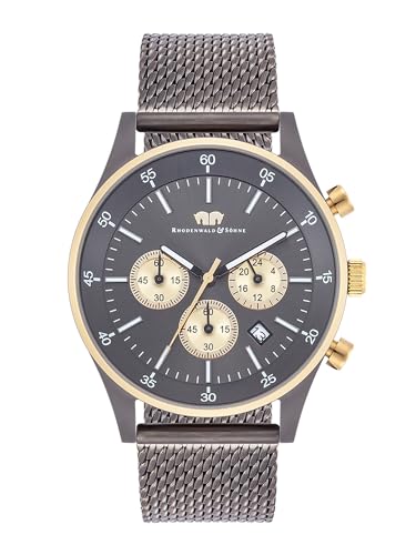 Rhodenwald & Söhne Herren Uhr analog Japan Quarzwerk mit Edelstahl anthrazit Armband 10010377 Rhodenwald & Söhne Herren Uhr analog Japan Quarzwerk mit Edelstahl anthrazit Armband 10010377 von Rhodenwald & Söhne