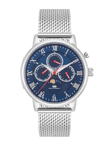 Rhodenwald & Söhne Herren Uhr analog Quarz Multifunktion(en) mit Edelstahl Armband Silber 10010441 von Rhodenwald & Söhne