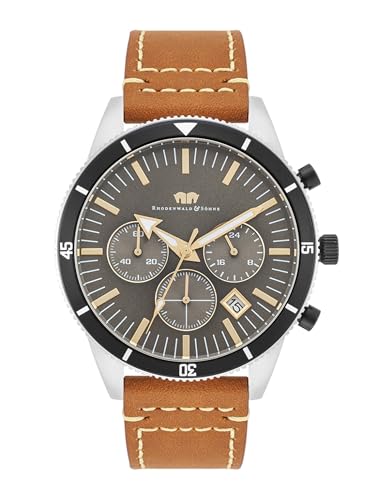 Rhodenwald & Söhne Herren Uhr analog Quarzwerk Chronograph mit Echtleder Armband braun anthrazit 10010456 Rhodenwald & Söhne Herren Uhr analog Quarzwerk Chronograph mit Echtleder Armband braun anthrazit 10010456 von Rhodenwald & Söhne